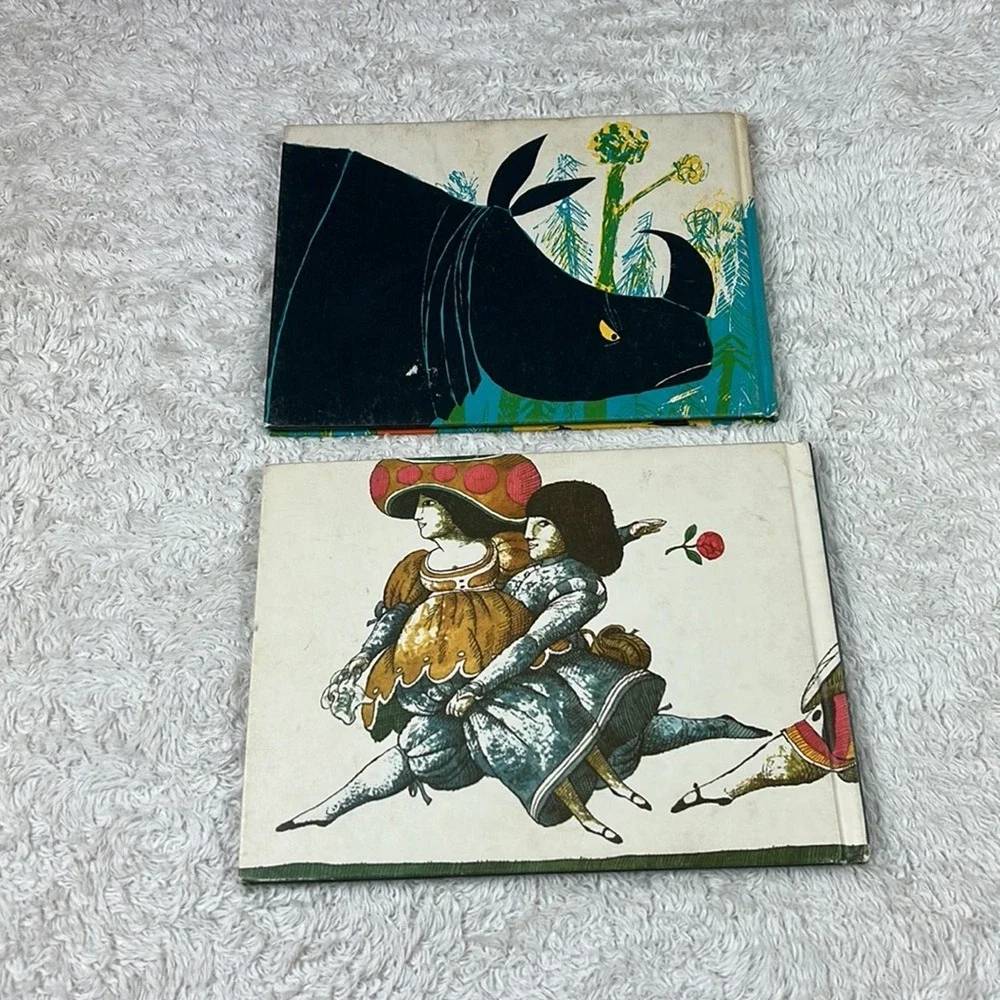 Vintage 60s 70s 90s hardcover children's 6 book bundle - Anatole, Marie Louise